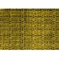 thumbnail image 1 of Ahgly Company Machine Washable Indoor Rectangle Abstract Yellow Modern Area Rugs, 2' x 5', 1 of 4
