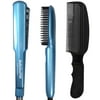 BabylissPro Nano Titanium Ultra-Thin Flat Iron & Thermal Paddle Brush BNTPP52UC with Flat Top Comb
