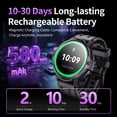 thumbnail image 3 of Smartwatch Ynwinste de 1,46" con GPS, 3 ATM, 100+ deportes, negro, 3 of 9