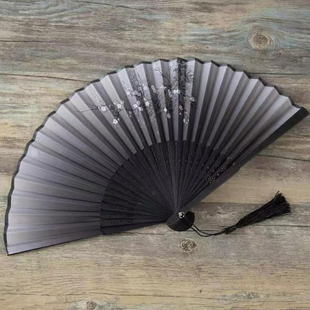 

Chinese Style Bamboo Folding Fan Ancient Wind Classical Costume Dance Ink