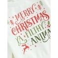 thumbnail image 6 of Luethbiezx Christmas Sweatshirts for Toddler Girls with Letter/Santa Print, 6 of 9