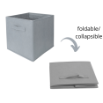 thumbnail image 3 of Purebryt Foldable Fabric Cube Storage Bins (10.5" x 10.5" x 11" ), 6 Pack, Light Gray, 3 of 4