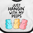 thumbnail image 4 of Inktastic Easter Just Hangin' with My Peeps Boys or Girls Baby Bib, 4 of 4