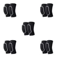 thumbnail image 2 of Rodilleras de secado rápido Yuarrent para disfraz de baile y deportes esponja negro + blanco, 2 of 6
