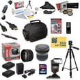 thumbnail image 1 of Pro Shooter Kit for Nikon D100 D200 D300 D300s with 64GB SDXC Card, 2 Batteries, Charger, 0.43x Lens, 2.2x Lens, 5 Piece Filter Kit, Hdmi Cable, Padded Gadget Bag, Tripod, Strap, Lens Pen and more, 1 of 5