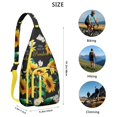 thumbnail image 4 of Butterfly Sunflower Backpack - Whimsical Floral & Insect Motifs, Compact Anti-Theft Pack, 4 of 4
