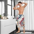thumbnail image 6 of Boho Floral Vintage Bath Towel Wrap for Man Adjustable Shower Wrap Button Closure Body Towel for Sauna Gym, 6 of 7