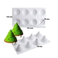 thumbnail image 2 of Dessert Food Grade Non- Heat-Resistant Christmas Tree Themed Mousse Chocolate Baking, 2 of 5