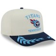 thumbnail image 3 of Men's New Era  Cream/Navy Tennessee Titans 2025 NFL Draft A-Frame 9FIFTY Snapback Hat, 3 of 5