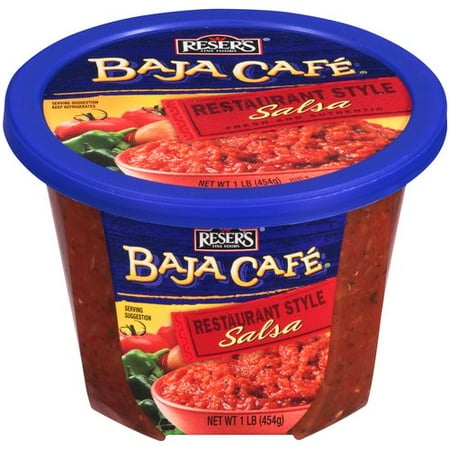 Resers® Baja Cafe® Medium Restaurant Style Salsa 16 oz. Tub