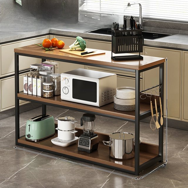 Estante de nento para cocina, tabla de cortar de ma, mesa, uso doméstico, gabinete de organización, estante de u...