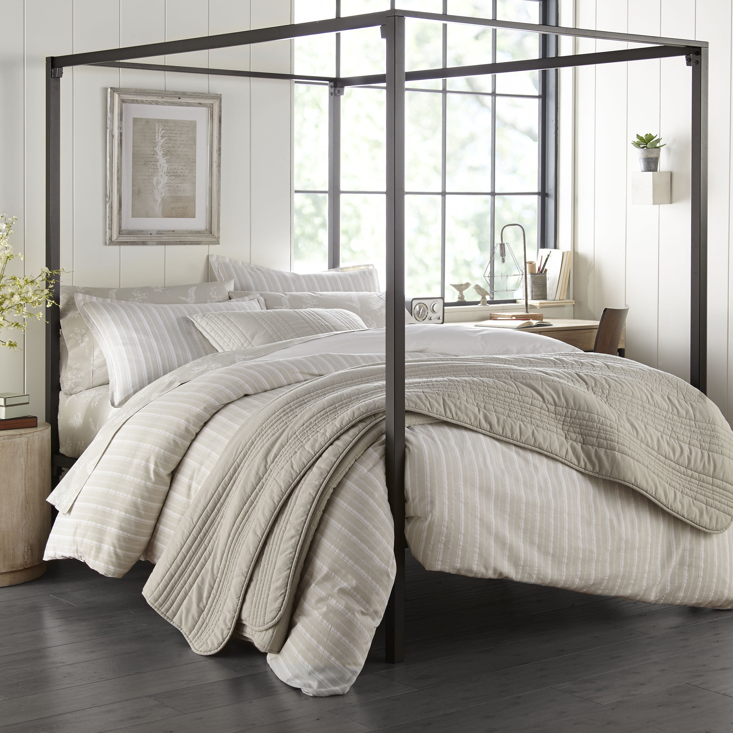 Oakdale Grey Comforter Set, Full/Queen - Walmart.com - Walmart.com