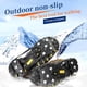 thumbnail image 3 of 1 par 8-tandade halkfria isgreppspikar vinterklättring halkfria snöspikar grepp klampor över skoskydd stegjärn, 3 of 5