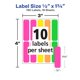 thumbnail image 4 of Etiquetas extraíbles en blanco de Label AVERY con codificación por colores, 180, 4 of 4