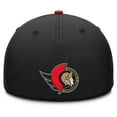 thumbnail image 4 of Men's Fanatics Black/Red Ottawa Senators Authentic Pro Rink Team Code Flex Hat, 4 of 4