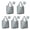 Pioneer Flower Floral-3, variant on 5 Pack Foldable Shopping Bag,Pioneer Flower Floral Print Pattern Reusable Grocery Bags with Pockets,Large Reusable Tote Bags with Handles Waterproof & Lightweight