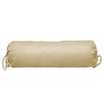 thumbnail image 3 of SAFFRON HANDICRAFTS Cotton 240TC - Bolster Cover Full Round Removable Cover for Neck Roll, Leg Rest,Yoga Practice, Meditation, Bed Sofa Couch (Beige, 6"x16"(15 cm x 60 cm), 3 of 4