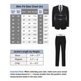 thumbnail image 3 of P&L Men's Slim Fit Suit 2 Piece Business Wedding Prom Tux Blazer & Pants, 3 of 6