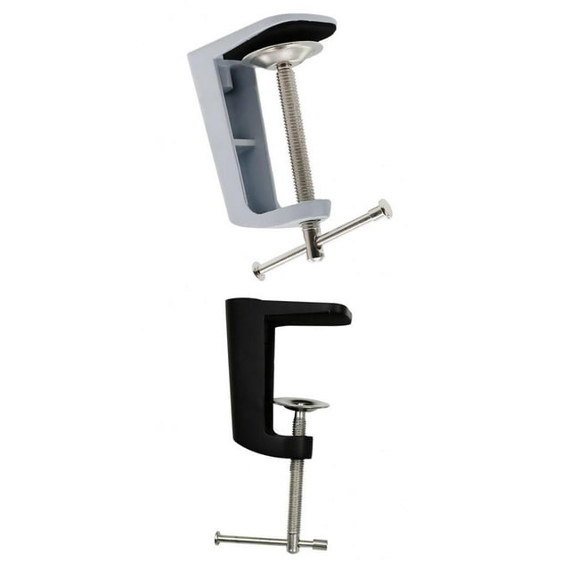 2 Unids Acero Inoxidable Ajustable Abrazadera Lámpara De Clip De Escritorio Abrazadera 90mm