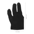 thumbnail image 5 of FUEENIRVA 2Pcs 3 Fingers Billiards Gloves Elastic Wrist Black Flexible Material for Precise Shots, 5 of 8