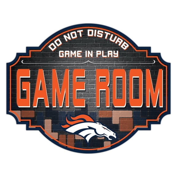 Denver Broncos 12'' Game Room Tavern Sign