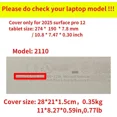 thumbnail image 2 of Cover Case for Microsoft Surface Pro 12 2-in-1 Laptop/Tablet (2025) Protective Bag Sleeve (Model 2110) PU Shell Accessories Multi-Angle Kickstand, 2 of 7