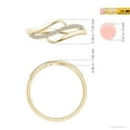 thumbnail image 4 of ANGARA Natural Diamond Swirl Bypass Ring in 14K Yellow Gold for Women (Size-1mm | Color-I-J | Clarity-I1-I2) | April Birthstone, Birthday, Anniversary, Jewelry Gift for Women | Natural Diamond Ring, 4 of 9
