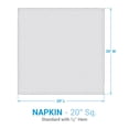 thumbnail image 4 of Split P Bloomington Print White Napkin Set of 4, 4 of 6