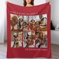 thumbnail image 2 of Picture Personalized Plush Fleece Photo Blanket, 2 of 9