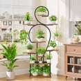 thumbnail image 5 of Plant Stand Indoor with Grow Light, 9 Tiered 63" Tall Indoor Plant Shelves for Multiple Plants, Large Metal Plant Shelf, Lighted Plant Stand for Indoor, Balcony, Living Room, 5 of 15