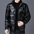 thumbnail image 3 of Parkas para hombre, chaqueta de plumón con relleno y cremallera, abrigos acolchados para hombre, ropa de lujo coreana, modelos de invierno, moda informal acolchada Y2k en oferta, 3 of 5