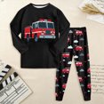 thumbnail image 2 of NOLDARES Toddler Baby Boy Pajamas Set Kids Sleepwear 2 Pcs Pjs Long Sleeve Top and Pants Jammies Sets Fall Winter 6-12 Months 12-24 Months 2t 3t 4t 5t 6t 7t 8t 9t Children,Watermelon Red,4-5 Y, 2 of 8