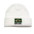 thumbnail image 3 of Autumn Winter Woolen Hat Warm Cold Hat Pullover Hat Brazilian Flag Embroidered Knitted Hat Men and Women, 3 of 5