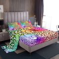 thumbnail image 1 of Erosebridal Leopard Print Sheet Set Full, Rustic Cheetah Bedding Sets Full Size, Modern Fashion Full Sheet Sets, Lightweight Room Decor, 4pcs, 1 of 7