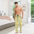 thumbnail image 6 of Elegant Yellow Rose Flower Men's Pajama Pants Lightweight Sleepwear Bottom Lounge Pants, 6 of 6