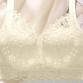 thumbnail image 4 of Ohufall Womens Push Up Bras Wireless with Lace Detail Bra Breathable Seamless Fit Everyday Underwear, 4 of 5