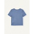 thumbnail image 2 of Cozy Cub Baby Boy Striped Round Neck Short Sleeve Top And Casual Shorts 2pcs/Set, 2 of 5