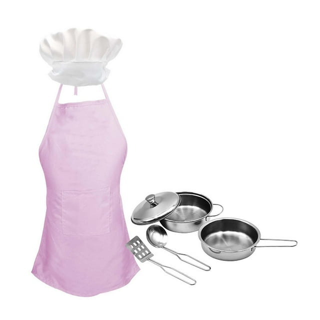 Set de chef para niños, kits de cocina y repostería, 7 piezas HUOGUO