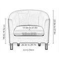 thumbnail image 3 of Housse de Sofa Extensible pour Fauteuil - Housse de Sofa Ajustée en Spandex Doux, Meuble Lavable avec Base Extensible, Bleu Foncé, 67-73 cm, 3 of 8