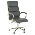 thumbnail image 1 of Pemberly Row High Back Contemporary Faux Leather Executive Office Chair in Gray, 1 of 9