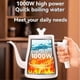 thumbnail image 3 of Calentador de agua eléctrico de 1000 W - Hervidor de acero inoxidable, calentamiento rápido, enchufe europeo., 3 of 5