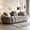 Gray, variant on AUU Floral-Shaped Ultra-Soft Faux Fur 2-Seater Sofa – Large Plush Loveseat for Living Room, Cozy Two-Person Couch