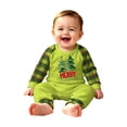 thumbnail image 2 of Onlypjs Family Christmas Pajamas Matching Sets Christmas Tree Raglan Tops Plaid Pants Holiday Sleepwear Loungewear for Couples, Men and Women, 2 of 5