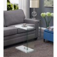 thumbnail image 1 of Convenience Concepts Table d'Appoint SoHo C, Fini Bois Faux Marbre Blanc, 1 of 3