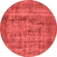 thumbnail image 1 of Ahgly Company Indoor Round Oriental Red Industrial Area Rugs, 7' Round, 1 of 4