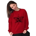 thumbnail image 3 of Butterfly Symbolism Spirit Animal Women Crewneck Sweatshirt Brisco Brands 5X, 3 of 6