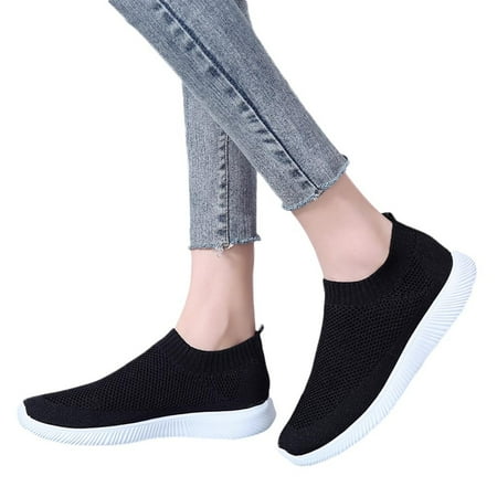Mepaouo Women s Walking Shoes Lightweight Breathable Running Shoes Mesh Slip On Sport Sneakers