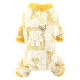 thumbnail image 2 of Dog Sweaters for Small Dogs, Cute Dog Clothes Classic Warm Pet Dresses with Harness Hole for Dogs Girls Boys Sweatshirt,Yellow,M, 2 of 5