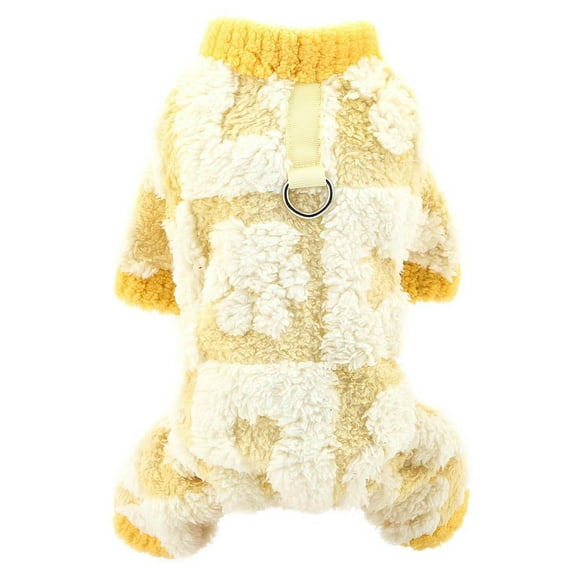 Dog Pajamas For Small Dog Cozy Pet Pyjamas With D Ring Soft Puppy Thermal Winter Fall Pullover Cat Chihuahua Yorkie Clothes Pet Clothes Birthday Gift For Pet Dog Cat M