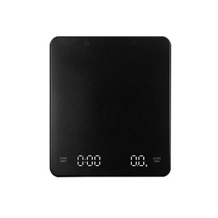 

Tmosphere Electronic Drip Coffee Scale Black Auto Timer Pour Over Measuring Tool Table Weighing Device Smart LED Scales for Baking